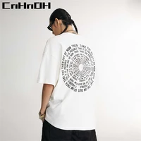 cnhnoh new arrival teeshirt homme instagram womens t shirts oversized top clothing tee shirt cotton letter printed couple a059