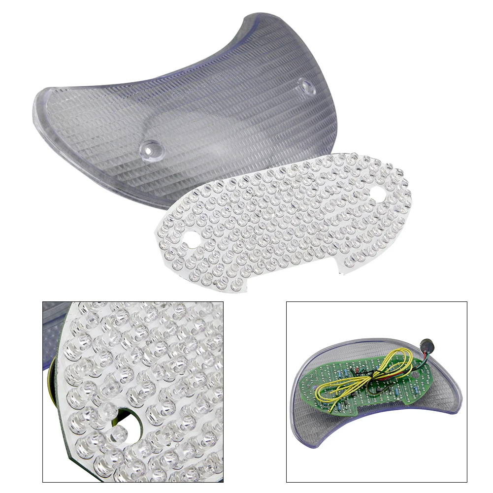 Прозрачный светодиодный задний фонарь E-Mark указатель поворота мотоцикла для Ducati