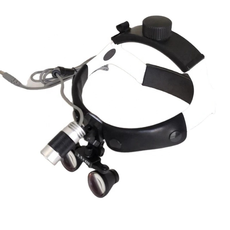 

surgical rechargeable led head light magnifying glass