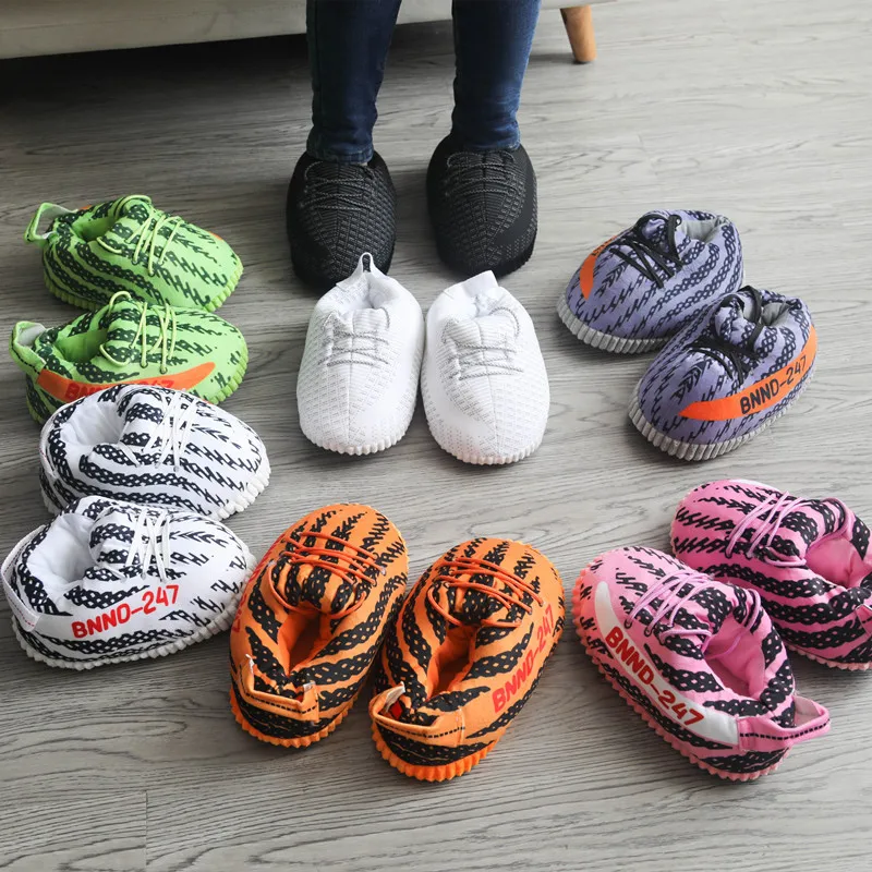 Women Cute Home Slippers Unisex One Size Sneakers Men House 