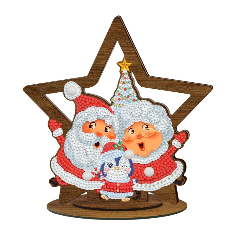 

Рождественская Алмазная краска, набор для ручного изготовления Санта-Клауса, товары для орнаментов для начинающих, стартеров, аксессуары д...