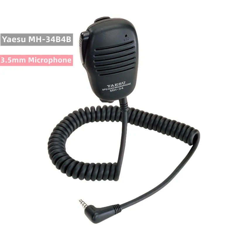

Yaesu MH-34B4B Speaker Microphone Swivel Clip 3.5 mm Earpiece Audio Jack VX-3R FT-60R FT1DR FT2DR Shoulder PTT Mic Speaker