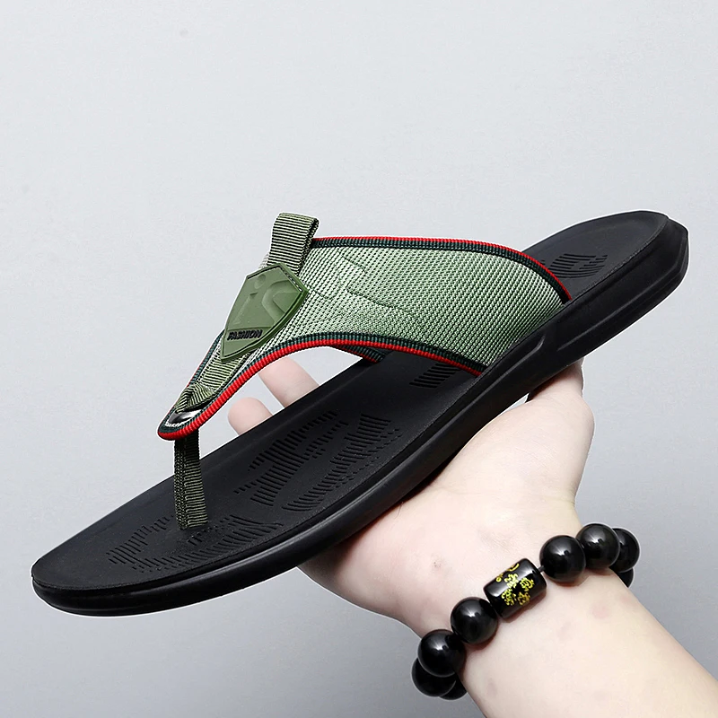

New Arrival Men Slide Flip Flops Luxury Brand Beach Slippers Mens Popular Casual Slippers Man Soft Slippers for Men