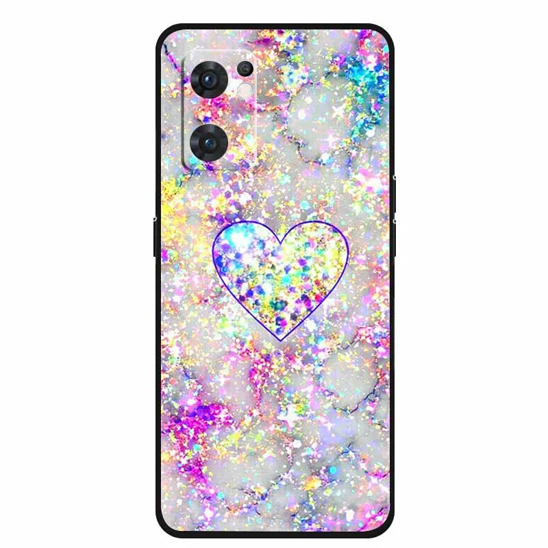 Для Oppo Reno7 5G чехол Роскошная Мягкая силиконовая задняя крышка для телефона Reno 7