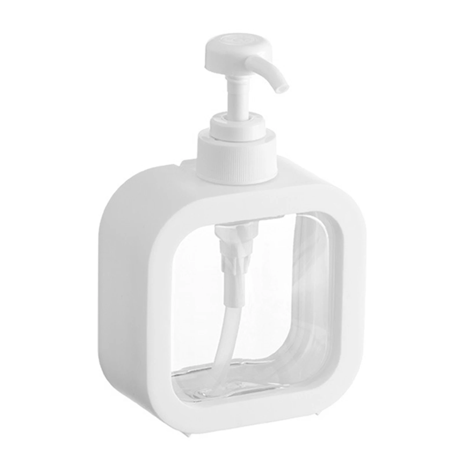 

Clear Plastic Pump Dispensers Laundry Liquid Sub Refillable Bottling for Shampoo Lotion Oil Shower Soap SP99