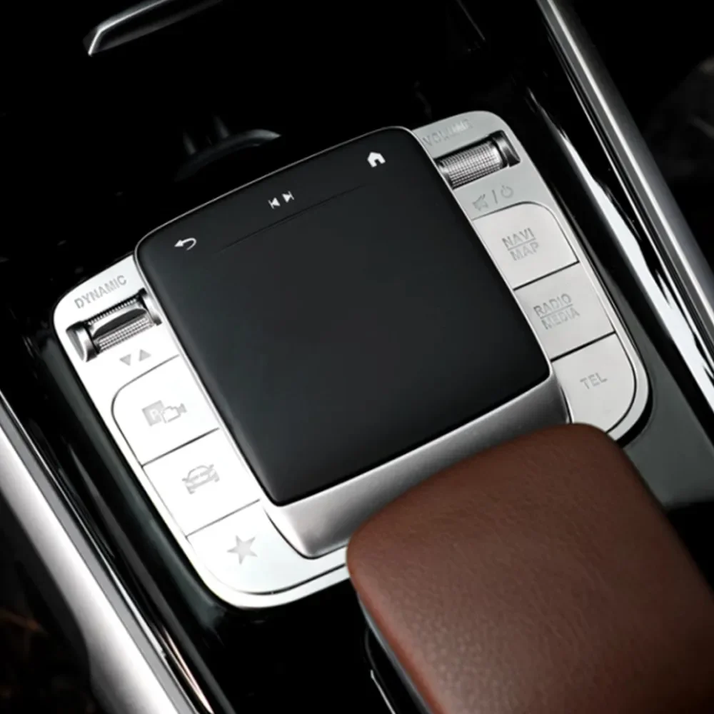 Фото Для Mercedes Benz EQB EQA A B CLA GLE GLS GLB W177 W247 C118 W167 Автомобильная центральная консоль, кнопка мыши, декоративная накладка, наклейки №4