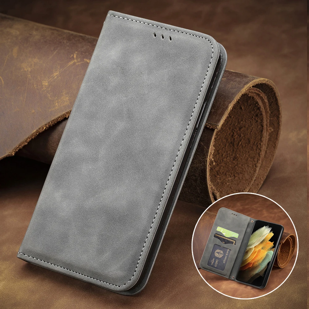 

For Motorola Moto E13 2023 Luxury Case Leather 360 Protect Smooth Book Capa Moto E53 E32s E22 E30 E40 E20 E 13 E32 E22i 32 Cover