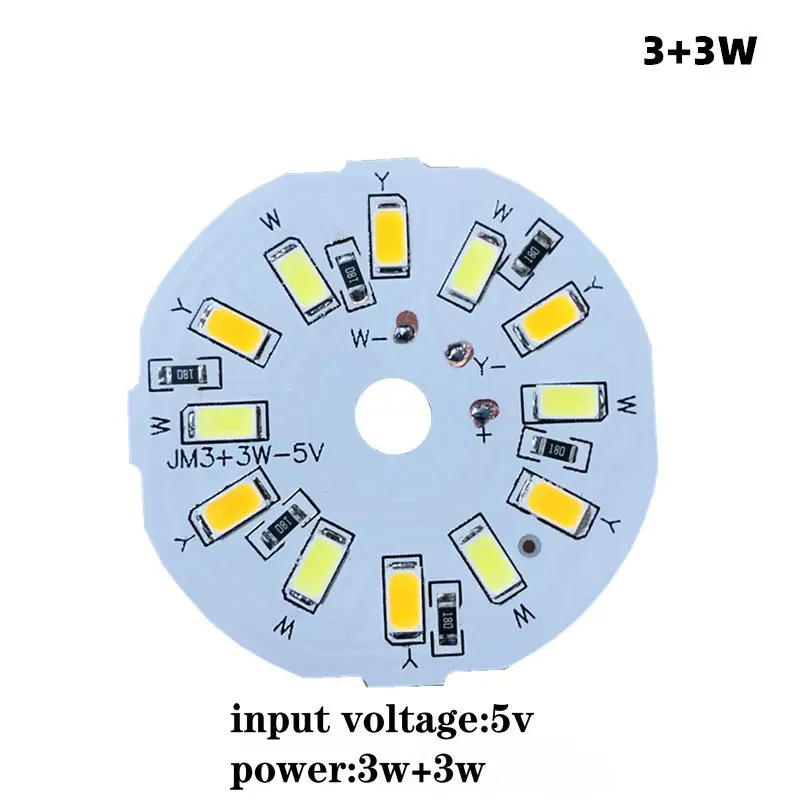 Спот Потолочный Dc5v Usb 46 мм светодиод Pcb установлен 3 + 3w 5730 светодиодный чип Smd Cob Doide теплый естественный белый двойной цвет Growlight Usb (art.: 3920bf8a993f4) - 3920bf8a993f4