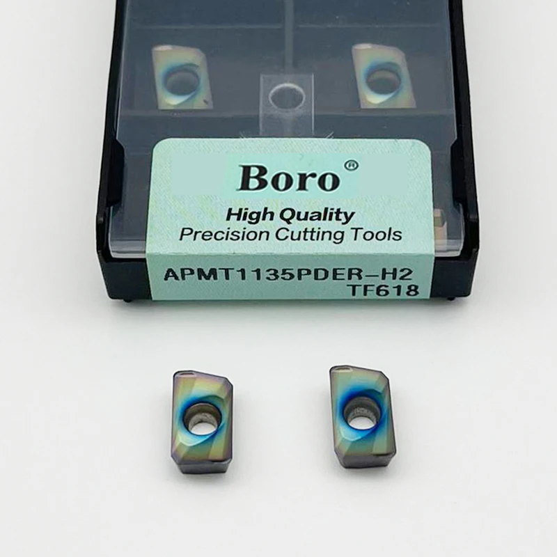 Фото APMT1135 APMT1604 Твердосплавная пластина APMT1135PDER APMT1604PDER H2 M2 Фрезерные пластины APMT TF618 для закаленной стали №3