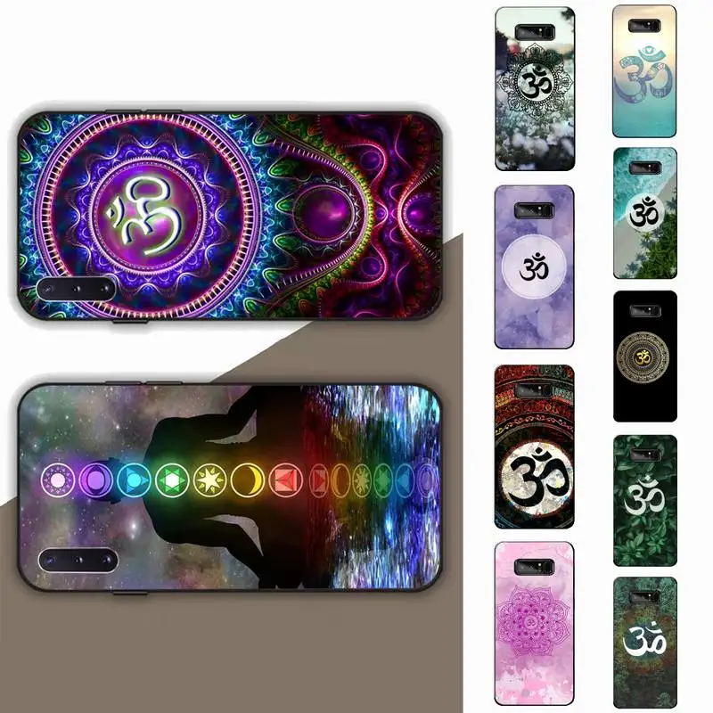 

Aum Om Yoga Phone Case for Samsung Note 5 7 8 9 10 20 pro plus lite ultra A21 12 02