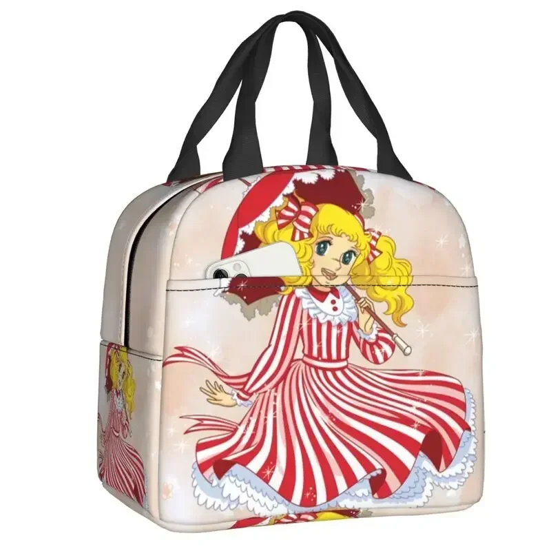 Фото Happy Candy Candy, термоизолированные сумки для обеда, женские японские аниме-контейнеры для обеда для детей, школьников, еда, коробка для бенто №1