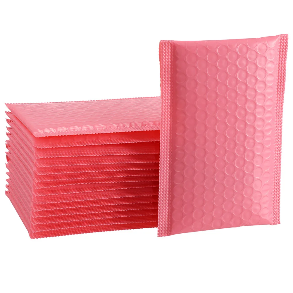 

100 Pcs Sealed Bag Small Mailers Bracelet Suppliess Packaging Business Pink Shipping Bags Packages Earring Supplies