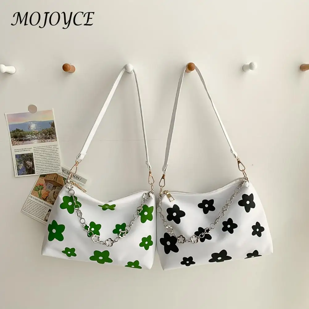 

Women Shoulder Bags Flower Pattern Printing Bag Ladies Reusable Travel Bags Female Fashion Handbags Fashionable Decor