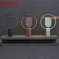 bright nordic table lamp modern simple fashion macaron desk light led for home bedroom living room decorative