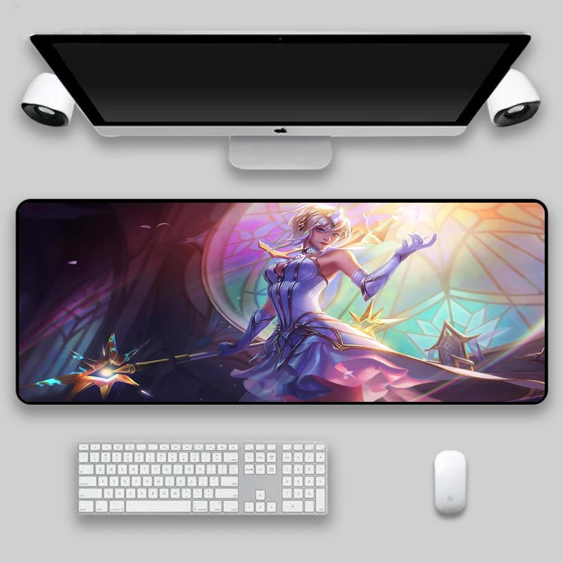 

Большой резиновый коврик для мыши Sexy Beauty XXL для ноутбука, аксессуары для настольных компьютерных игр в стиле аниме, офисный простой Настольн...