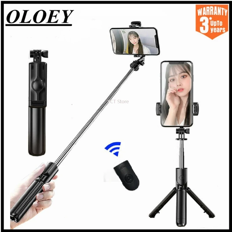

3 в 1 Выдвижной Складной монопод мини-штатив беспроводной Bluetooth-Совместимость селфи-палка Штатив для селфи с дистанционным управлением для с...
