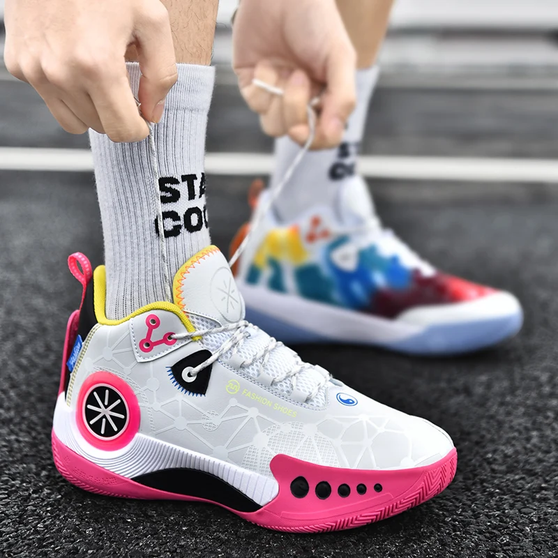 2022 Fashoin Colors Men's Sneakers Basketball Shoes Chunky High Quality Fluorescent Couple High-top Sports Shoes Womens Trainers