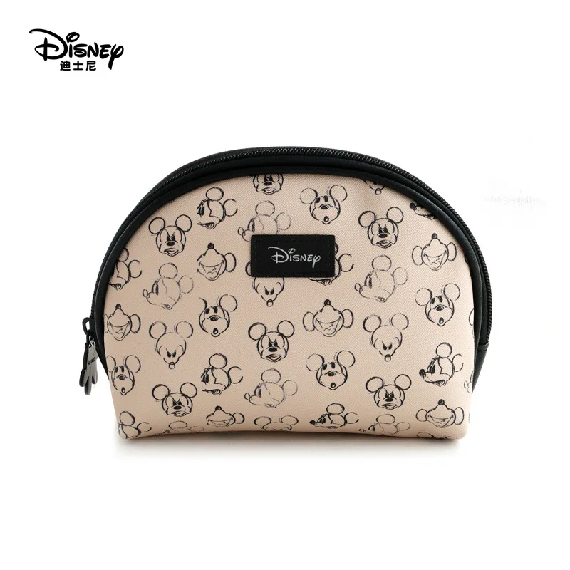 

Disney Bag Mickey Women Fashion Storage Bag Cartoon Cute Toiletry Bag Creative Printed PU Travel Makeup Bag Storage Bag