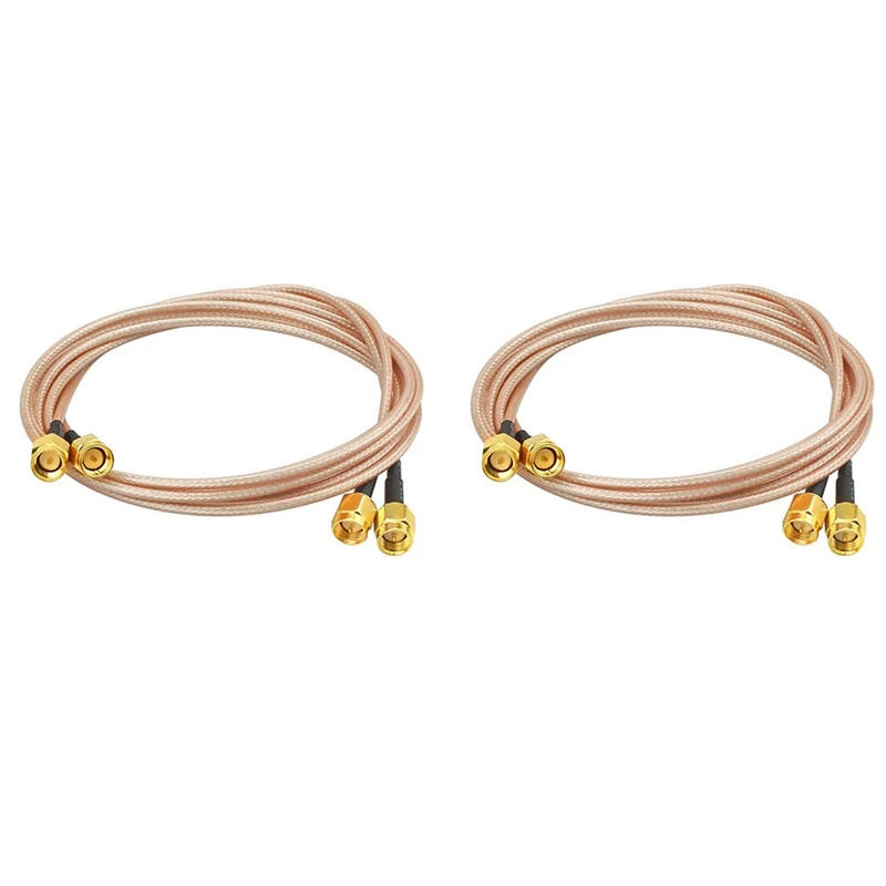 

LUDA 4Pcs RG316 Wire Jumper SMA Male To SMA Male Wifi Antenna Extension RF Coaxial Coax Cable Adapter Jumper(100Cm)