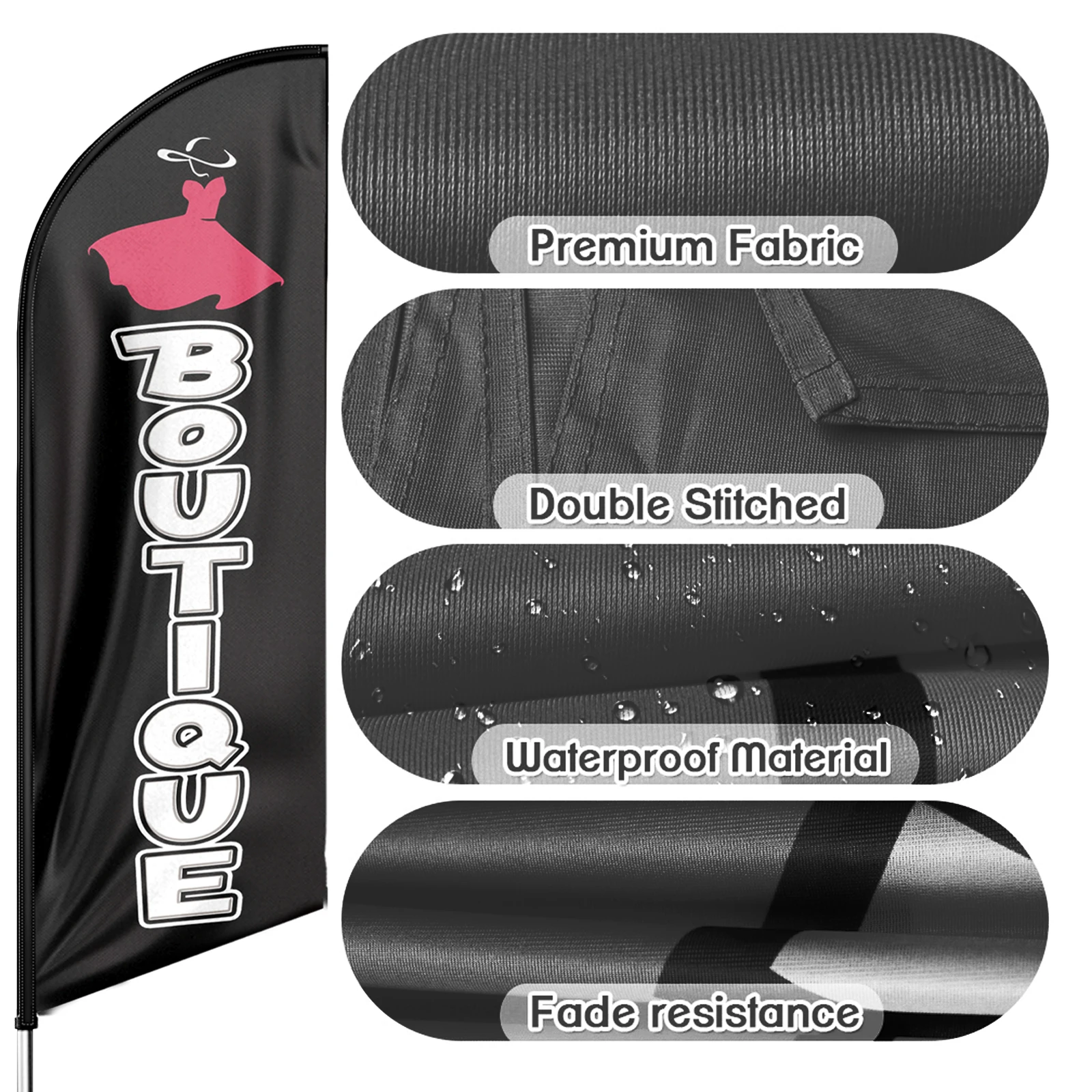 FSFLAG 1 шт. 8 футов Boutique2 перьевой флаг с комплектом столбов и наземным шипом