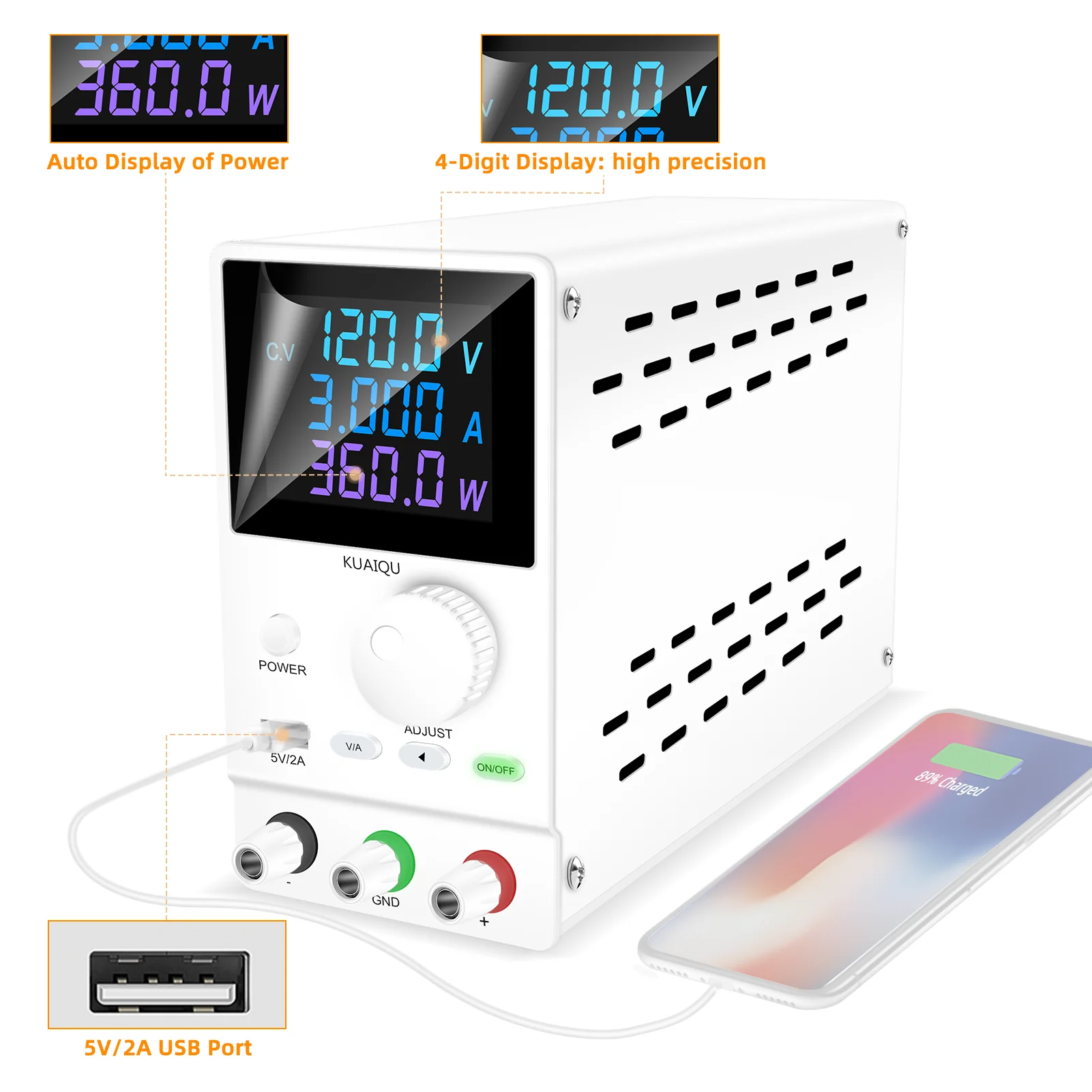 Лабораторный настольный источник питания регулируемый 30 в 10A 5A 60 120 В 3A
