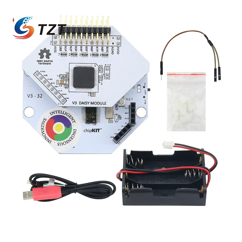 TZT OpenBCI V3 совместимый модуль с открытым исходным кодом Arduino EEG мозговой волны-8 или 16 каналов-версия кабеля