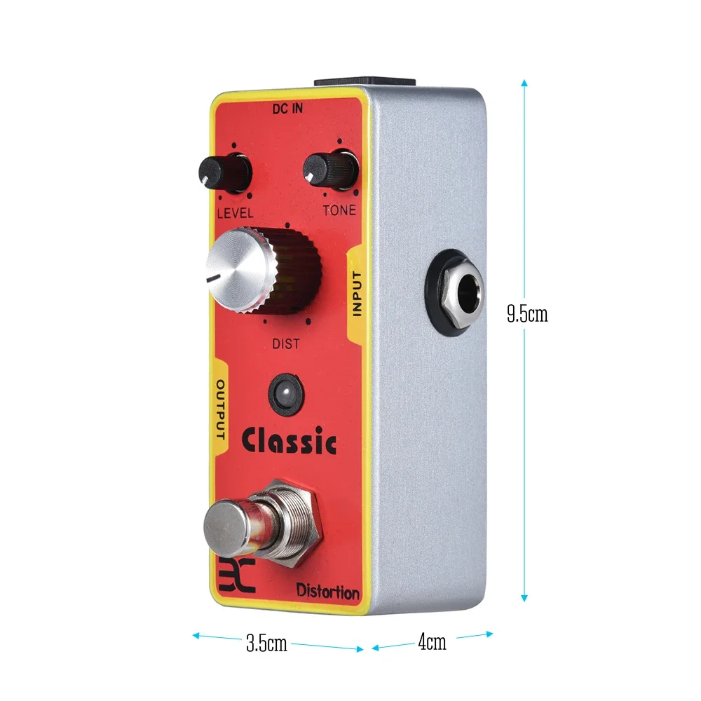 ENO TC-15 педаль для создания гитарных эффектов классическое искажение Nano Single True Bypass