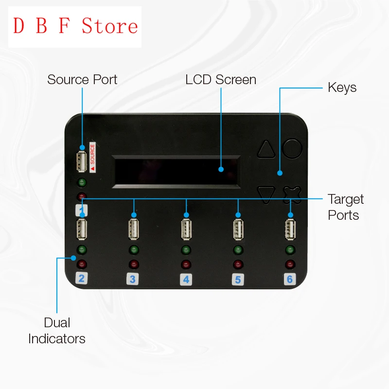 

1:5 Standalone HDD Duplicator USB/ Hard Drive Dock Duplicator And Eraser