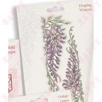 2022 new draping wisteria floral cutting dies set diy greeting cards scrapbooking album diary paper crafts decor embossing molds