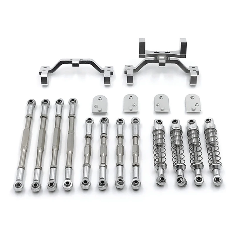 

Upgrade Metal Pull Rod Tie Rod Pull Rod Base Shock Absorber for WPL 1/16 C34 C44 RC Car Spare Parts