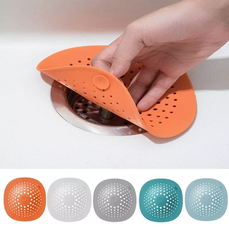 

NEW2023 Sink Filter Shower Drain Hair Catcher Stopper Household Kitchen Bathroom Floor Drain Cover Universal Anti-clogging Sink