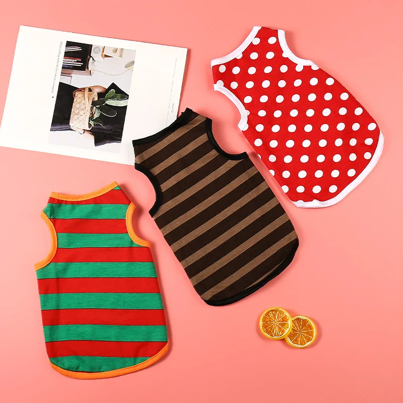 

Pet Clothes Small and Medium-sized Dog French Fighting Cat Teddy Bear Dog Clothes Spring and Summer Sunscreen Cool Dog Vest