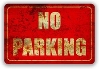 warning signs home decoration accessories metal plate no parking signs plates garden posters for outside teen room decoration