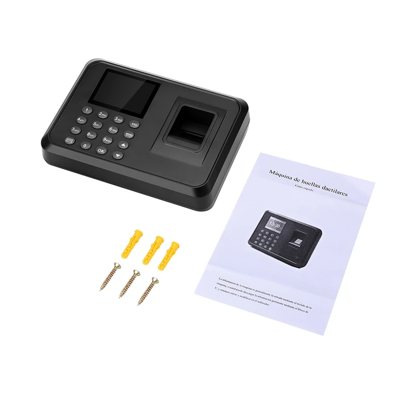 

F01 Biometric Fingerprint Time Attendance System Clock Recorder Employee Recognition Recording Device Electronic Machine