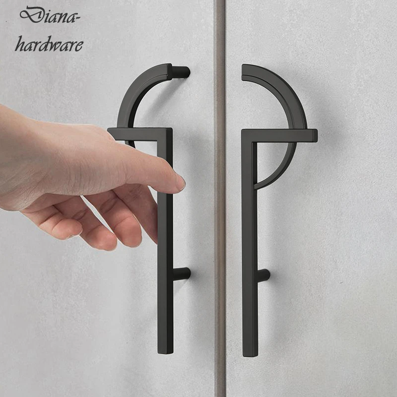 Luxury Light Gold Gray Cabinet Door Handle Kitchen Bedroom Bathroom Shoe Drawer Pulls Decor Furniture Handles Hardware |