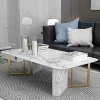 light luxury sofa side cabinet marble stainless steel coffee table nordic glass modern minimalist small table