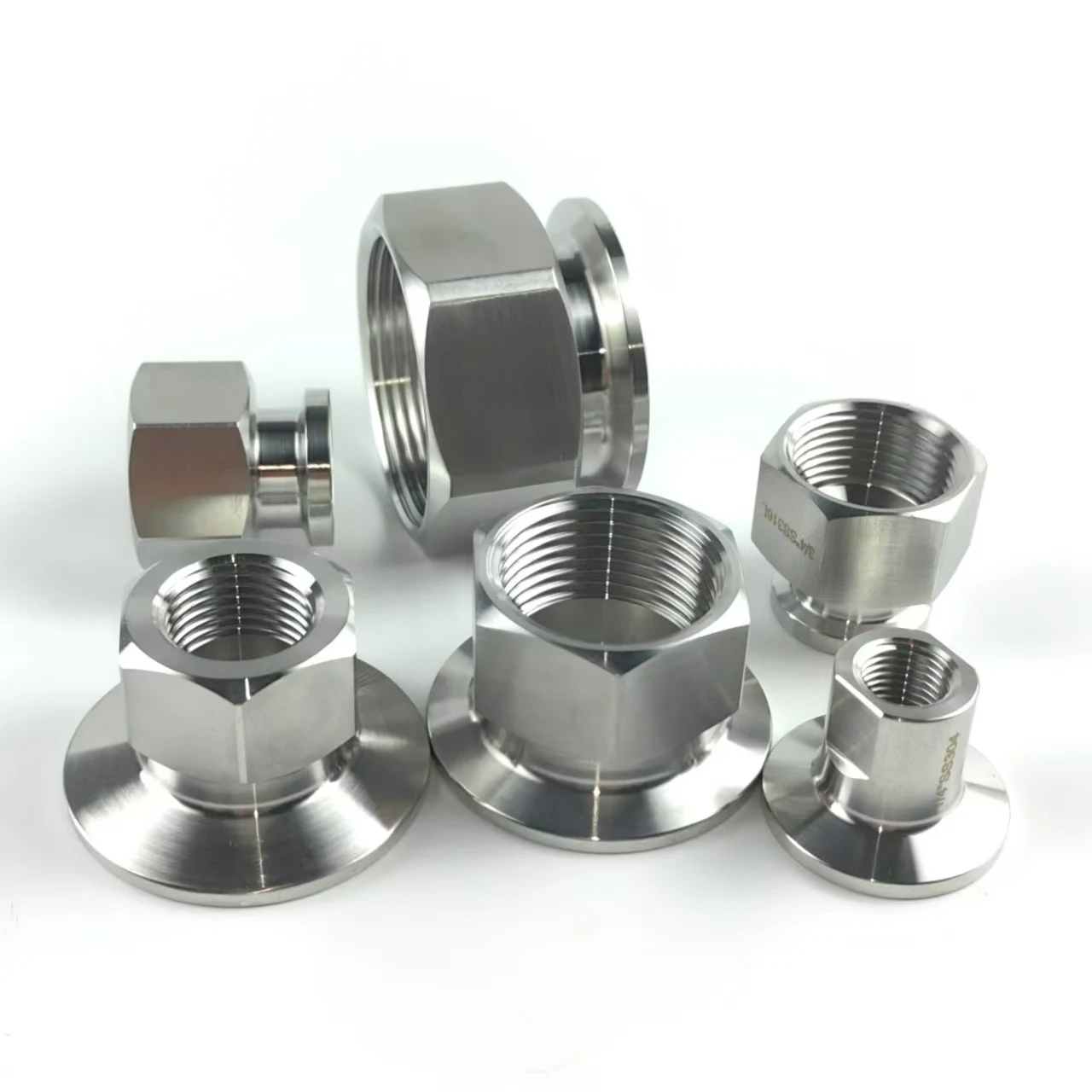 1/2 1/4 3/4 Npt гнездовой адаптер санитарный тройной зажим из нержавеющей стали SS304