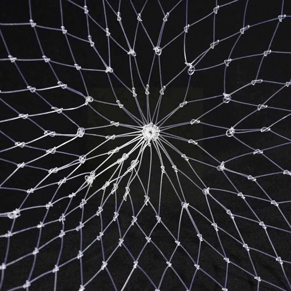 

Nylon fish line Fishing Net Rhombus Mesh Hole Net Collapsible Fishing Mesh Fishing Net Collapsible ToolsSizes Hole Tools G0L8