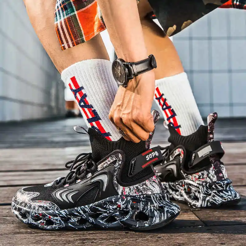 

Мужские кроссовки с большой подошвой 2023, модная спортивная обувь для тренировок для мужчин и мальчиков, мужские женские и мужские спортивные ботинки, черные теннисные ботинки