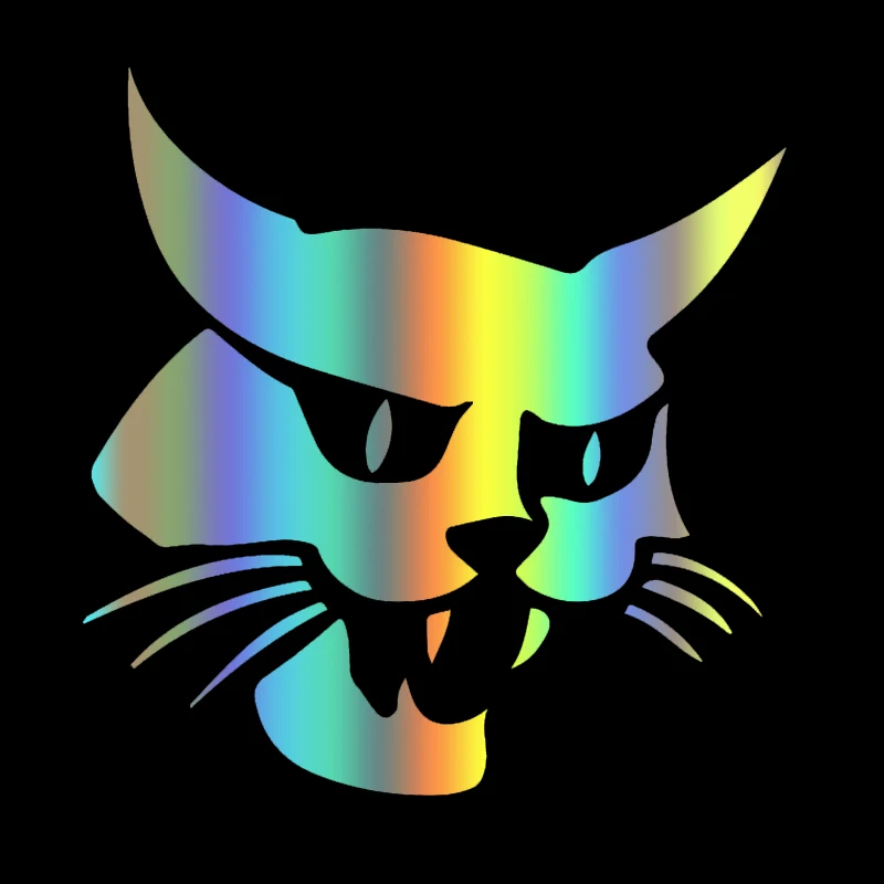 

Car Stickers Vinyl Decal For Bobcat Pattern Motorcycle Decorative Accessories Creative Waterproof 10cm*10cm