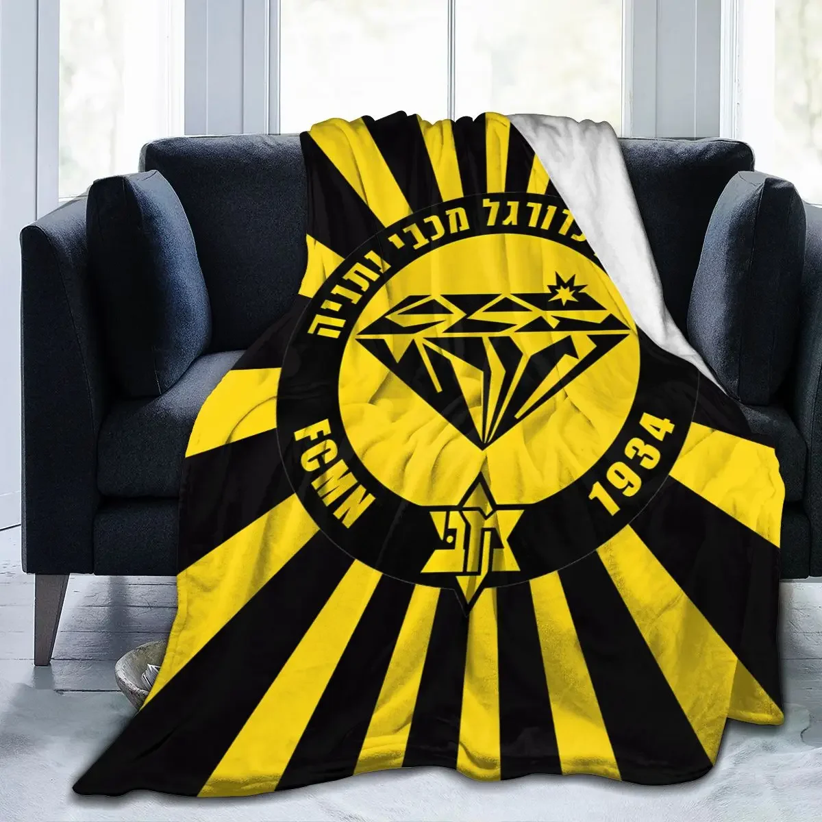 Maccabi Netanya фланелевое одеяло теплое для кровати путешествий кемпинга гостиной