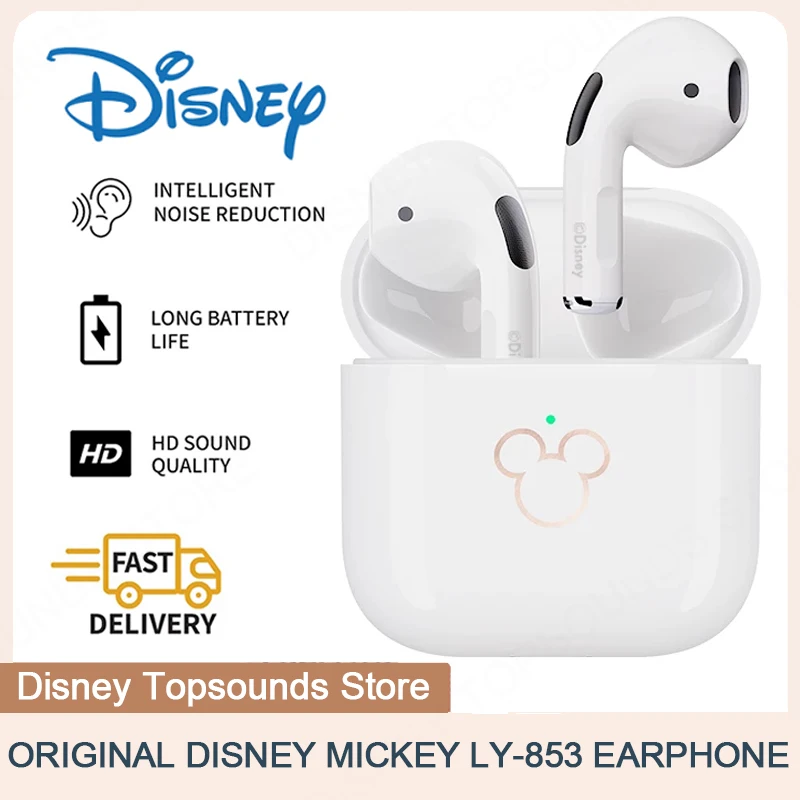 

Origina Disney LY-853 Mickey Mini Earbuds Headphones Auriculares Bluetooth Wireless Charging Case Earphones Noise Reduction