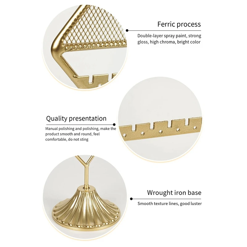 Железная сетка стойка для ювелирных изделий Ins Wind вертикальные серьги хранения