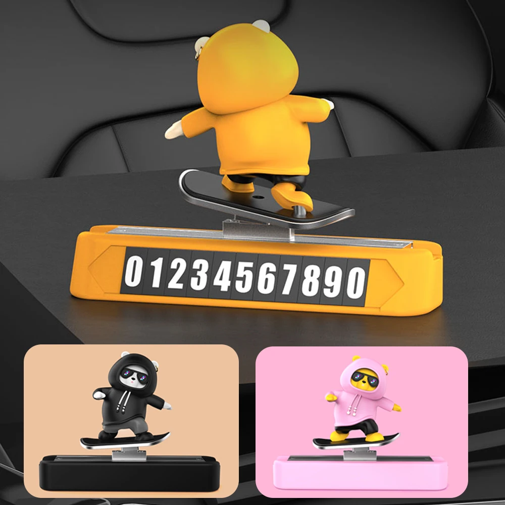 Украшения для автомобиля Multifuntion магнитная Табличка с номером скользящий