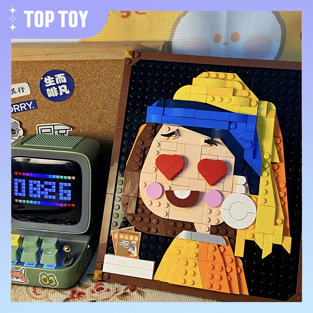 TOPTOY кирпичи всемирно известные классические картины Искусство Ван Гога Мона