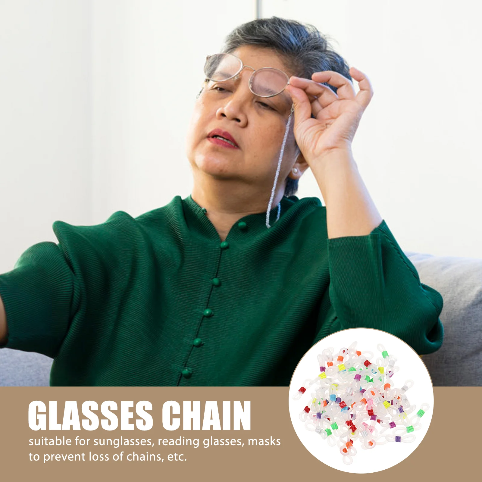 100 шт. веревка для очков ушной крючок соединительная цепочка резиновые Концевики