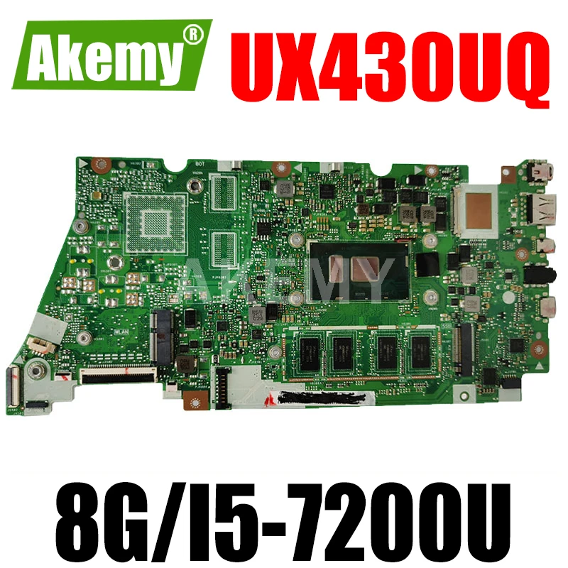 

Akemy UX430UA motherboard for ASUS UX430U UX430UQ UX430UQR UX430UN UX430UAR laptop motherboard original 8G/I5-7200U