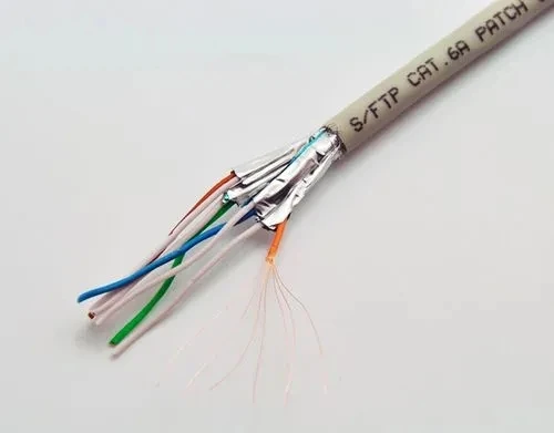 

13211 super six cat6a network cable oxygen-free copper core shielding crystal head jumper data center heartbeat