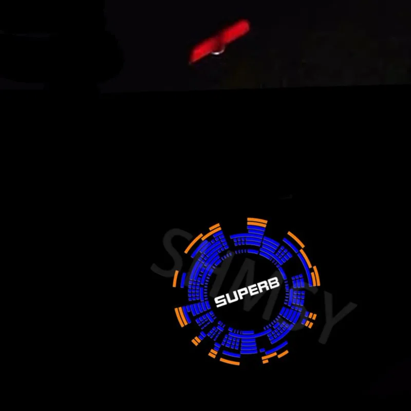 

2 шт. светодиодные лампы приветствия двери автомобиля для Skoda Superb 2 3 3V 3T MK2 2009-2020 2013 2014 2015 2016 аксессуары для проектора