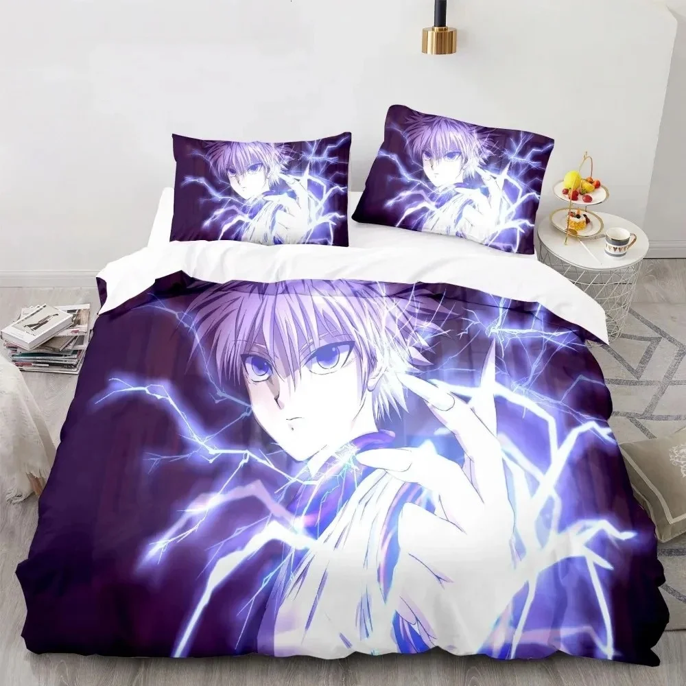 3d Hunter X Bedding Set Twin Full Queen Size Anime Bed Children Kids Duvet Cover Bedroom Home Decor